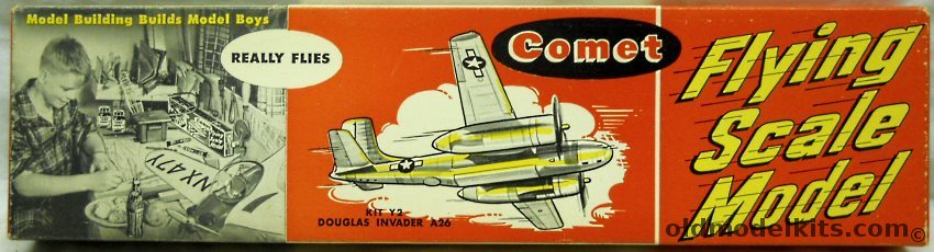Comet Douglas A-26 Invader - 30 inch Wingspan - Coca-Cola Bottle Issue, Y2-129 plastic model kit